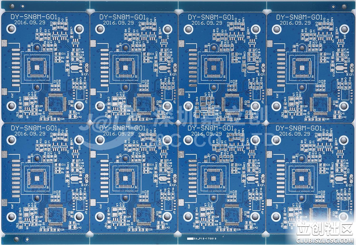 有间际拼版及无间隙拼版半孔板拼版示意图
