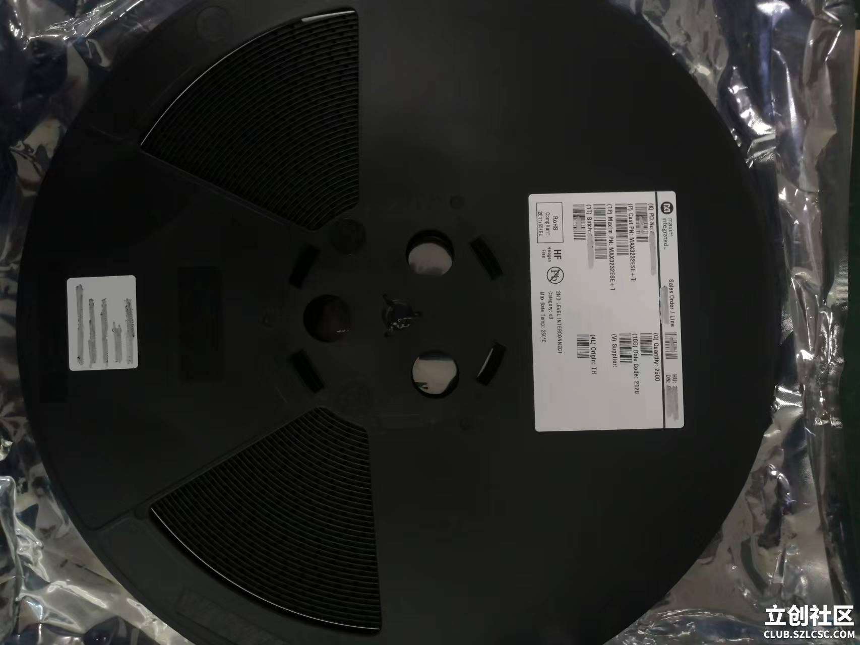 出一盘MAX3232ESE+T，立创购买 原装。 - 立创社区